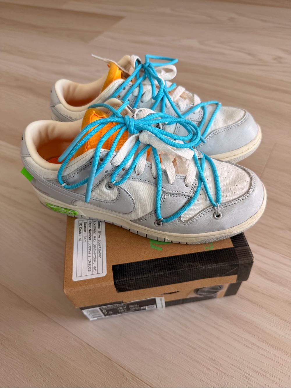 Off White X Nike Dunk Low Lot  2 Of 50 Size 6M/7.5W